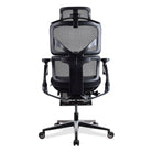 Chaise ergonomique TERRANA PREMIUM noire vue de dos, dossier en maille respirante