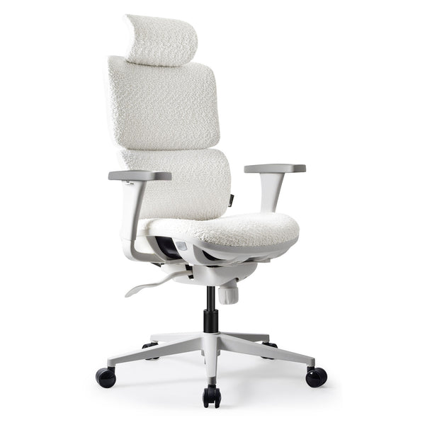Chaise ergonomique TERRANA en tissu bouclette