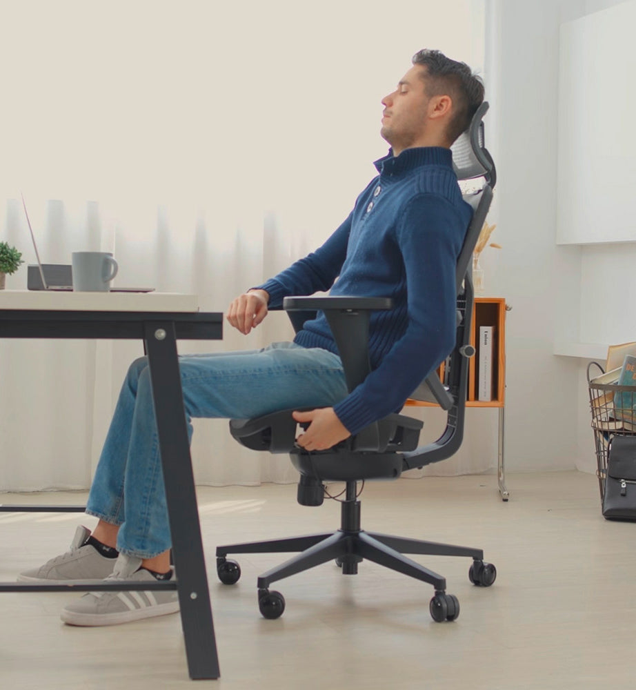 chaise de bureau ergonomique noire ELENA Kqueo_ambiance