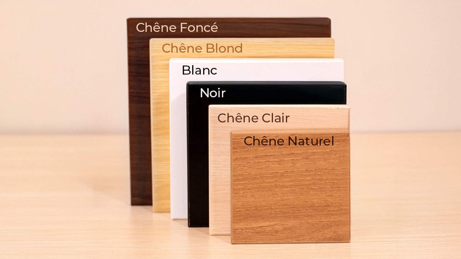 coloris plateaux bureaux assis debout KQUEO