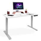 bureau debout 2 moteurs DYNAMIC gris blanc