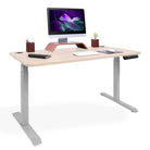 bureau assis debout DYNAMIC 140 gris-chene-clair