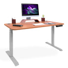 bureau debout 2 moteurs DYNAMIC gris chene naturel