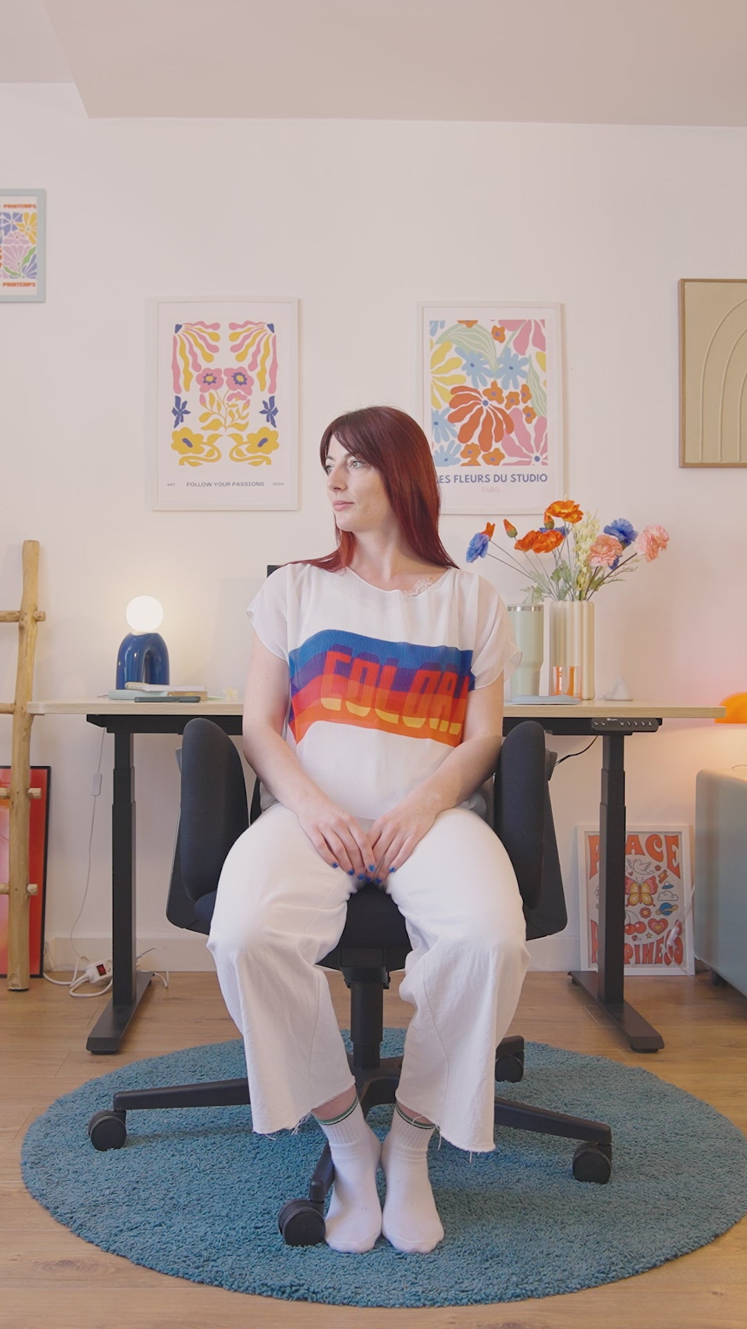 Vidéo de démonstration de la chaise de bureau ergonomique et dynamique FLOW et de ses réglages