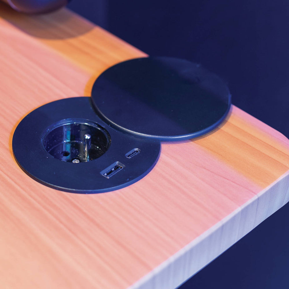 Prise électrique encastrable bureau avec USB-C et USB-A – KQUEO