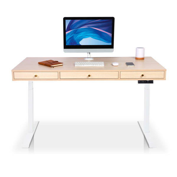 Bureau assis debout SPACE DYNAMIC avec trappe, 160 cm