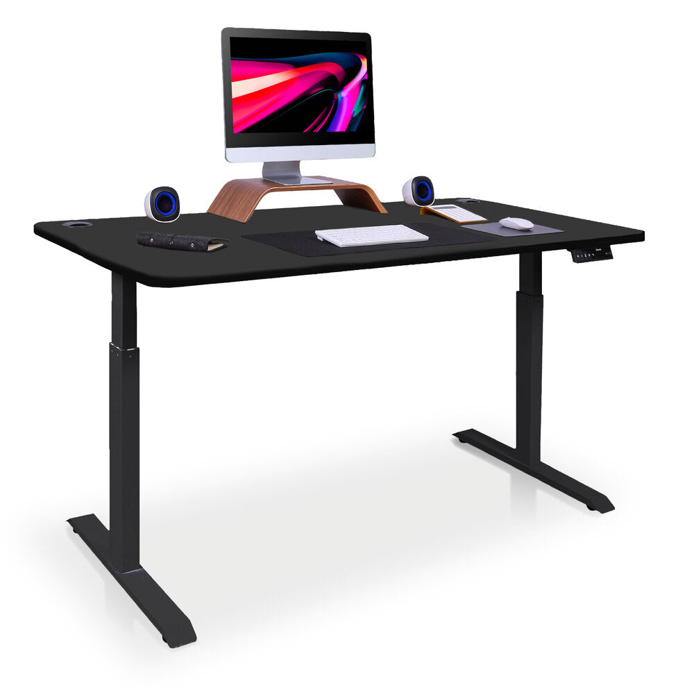 bureau assis debout ACTIVE 160x80cm noir