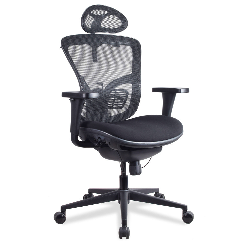 chaise ergonomique VOGUE noire