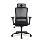 Chaise ergonomique multi réglages noire LAMA KQUEO