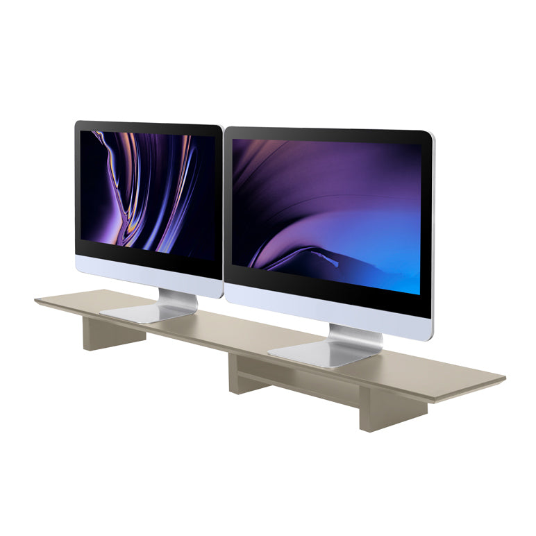 Support ergonomique Gamme Plus pour écran d'ordinateur coloris gris/noir