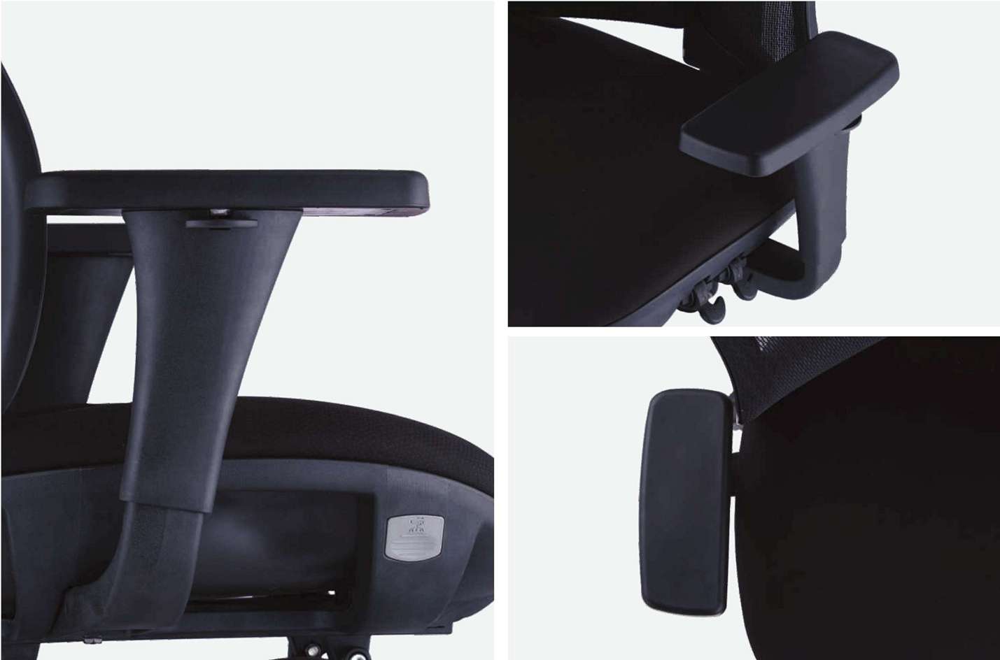 Chaise ergonomique de bureau noire réglable - WAVE KQUEO